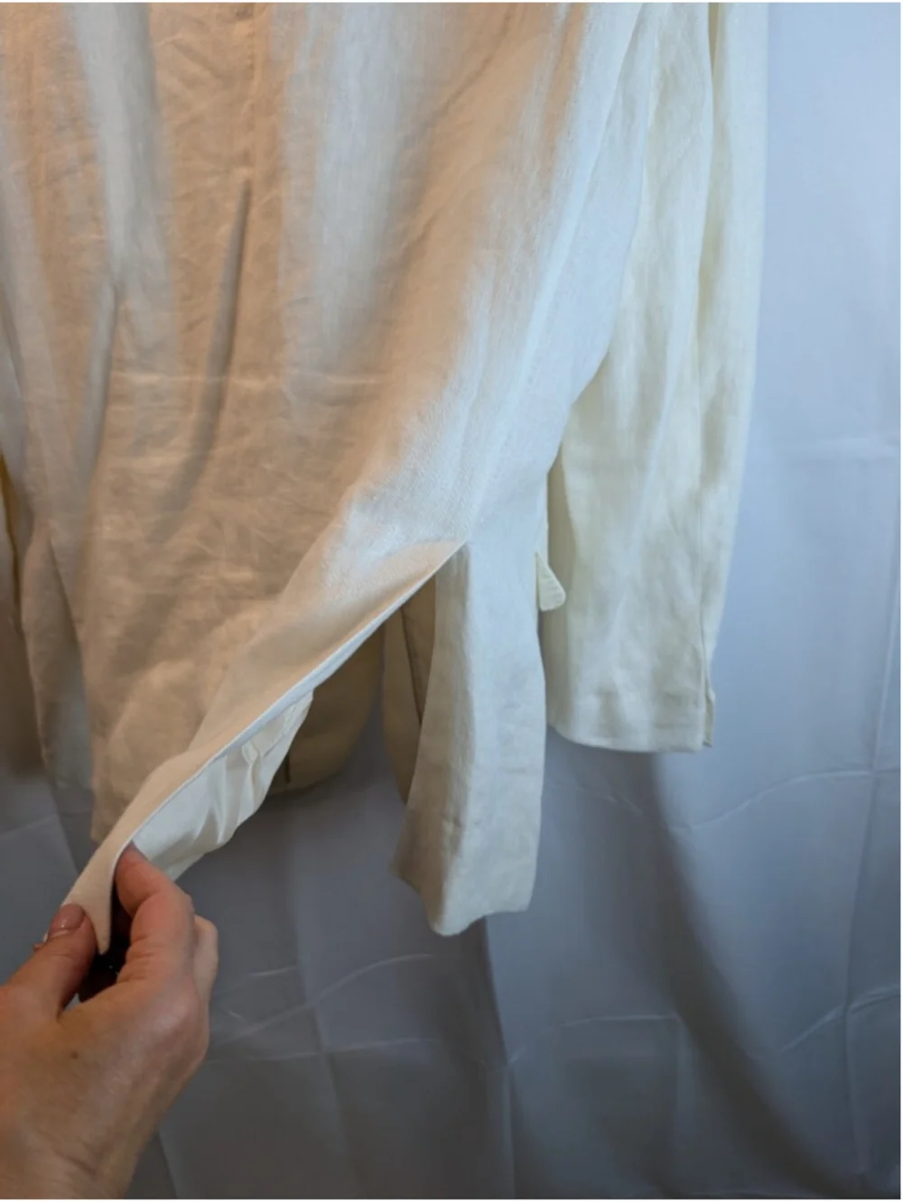 Pal Zileri Off White Linen Blazer - Lightweight Summer Jacket Size 48(58) In EUC